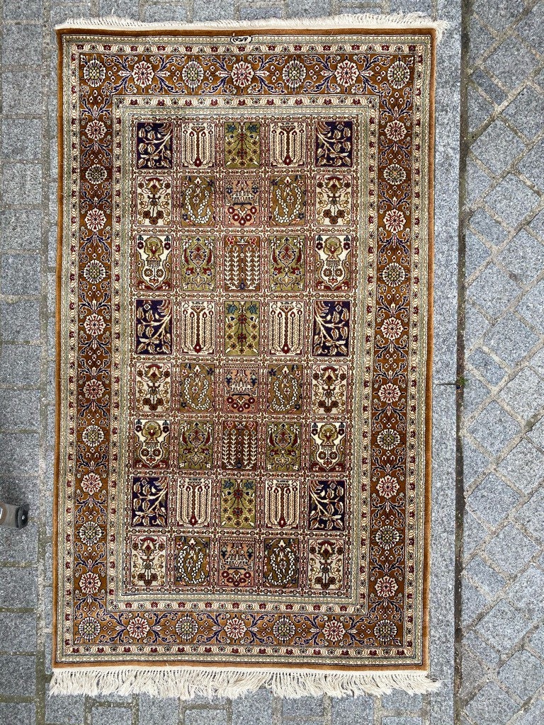 Vintage Turkish Silk Rug 92x157 cm