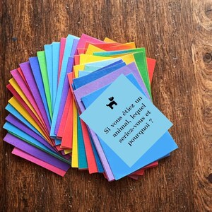 Cartes d’amorces de konwersacji pour enfants – 50 pytań do imprimer – Activité ludique pour enfants