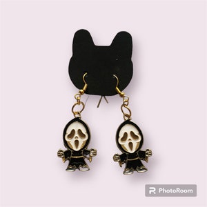 Boucles d&#39;oreilles d&#39;horreur face fantôme, Freddy Krueger et Jason voorhees.