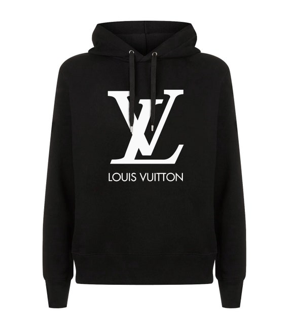 Louis Vuitton Hoodie Louis Vuitton White Logo Sweater For Men | Etsy