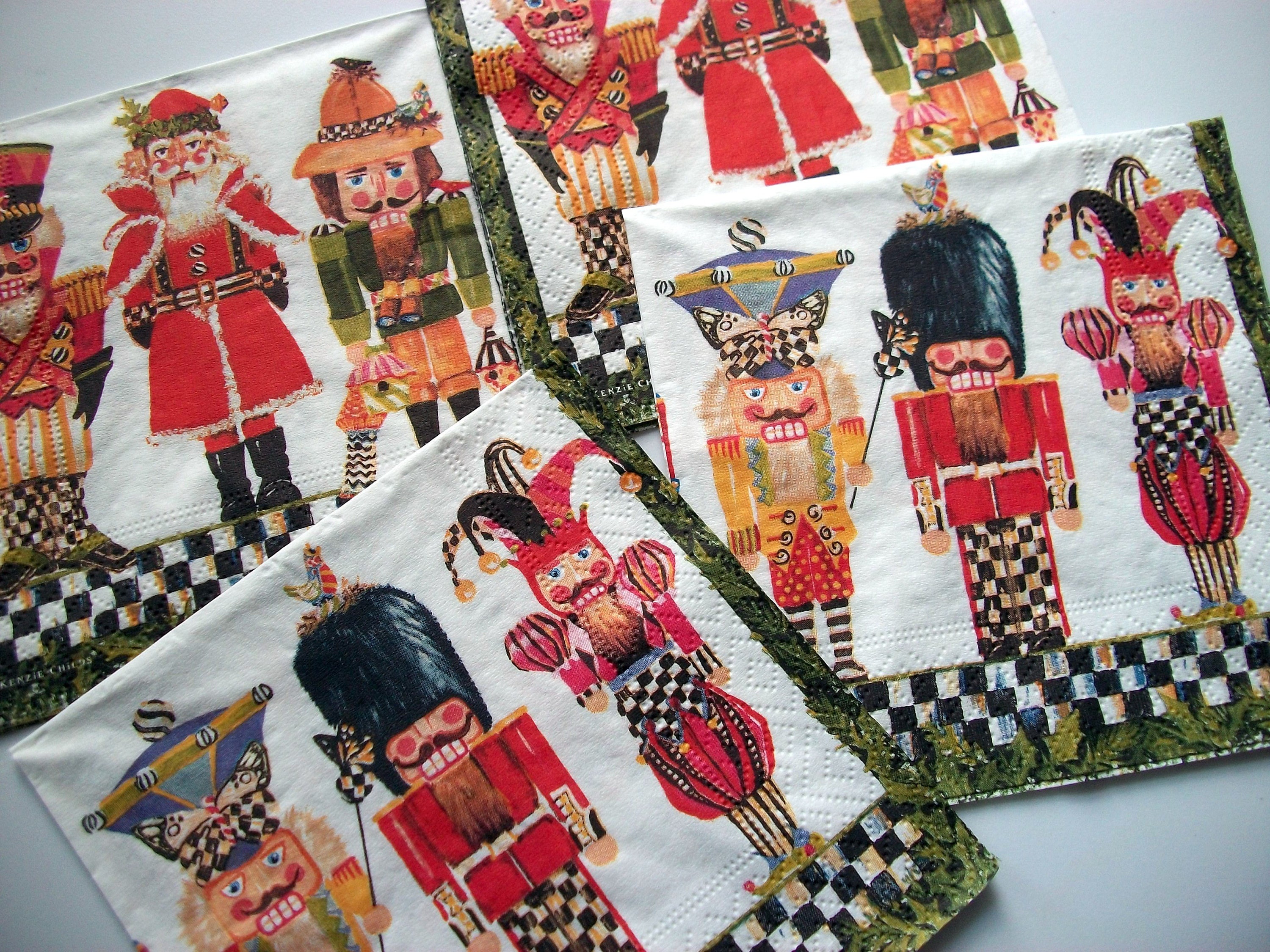 4 Mackenzie Childs RETIRED Upscale Designer NUTCRACKER B&W Etsy