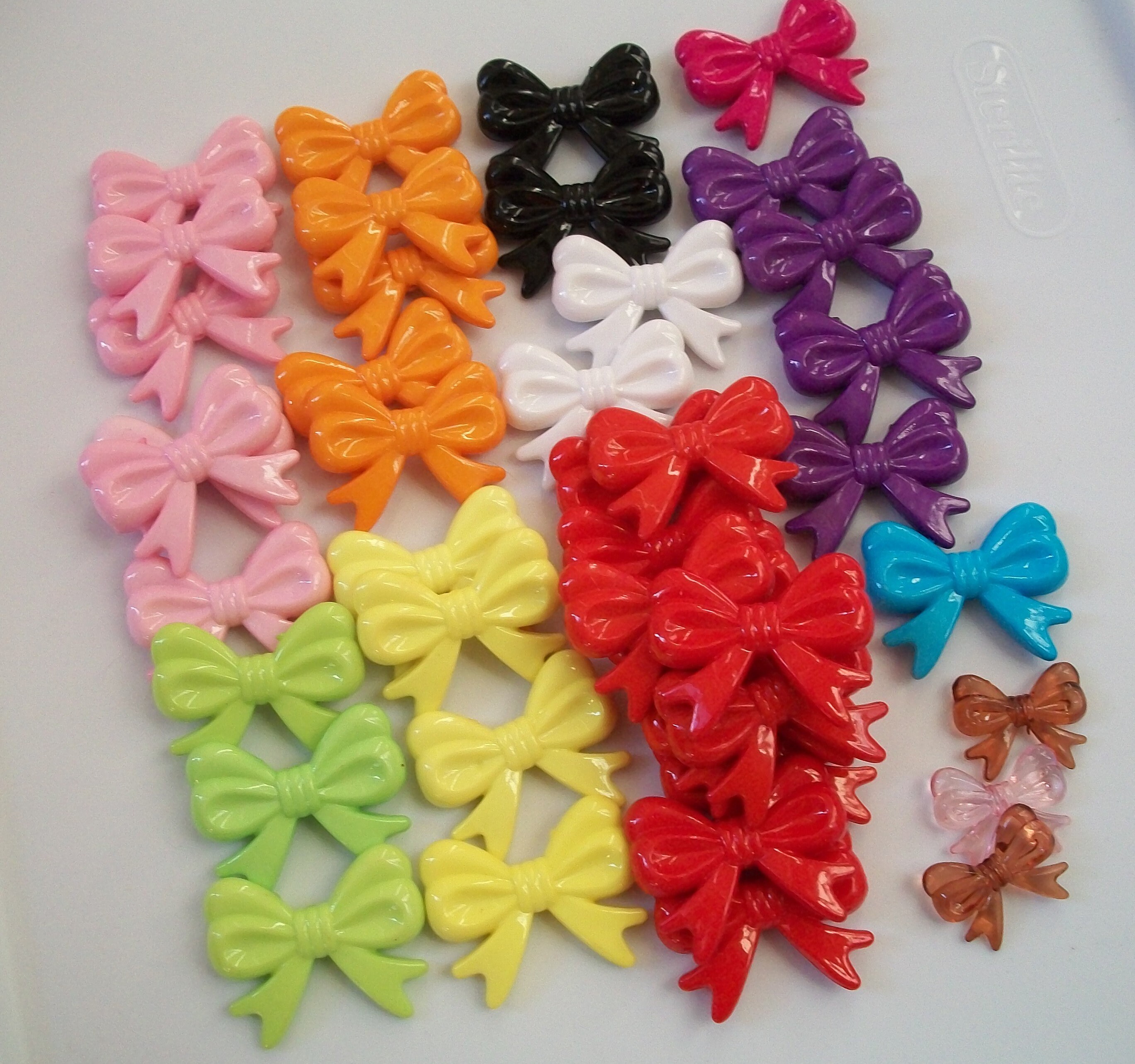 Lot of 39 EXTRA LARGE Bow Knot Beads Beads 44 mm / 1.75 Etsy