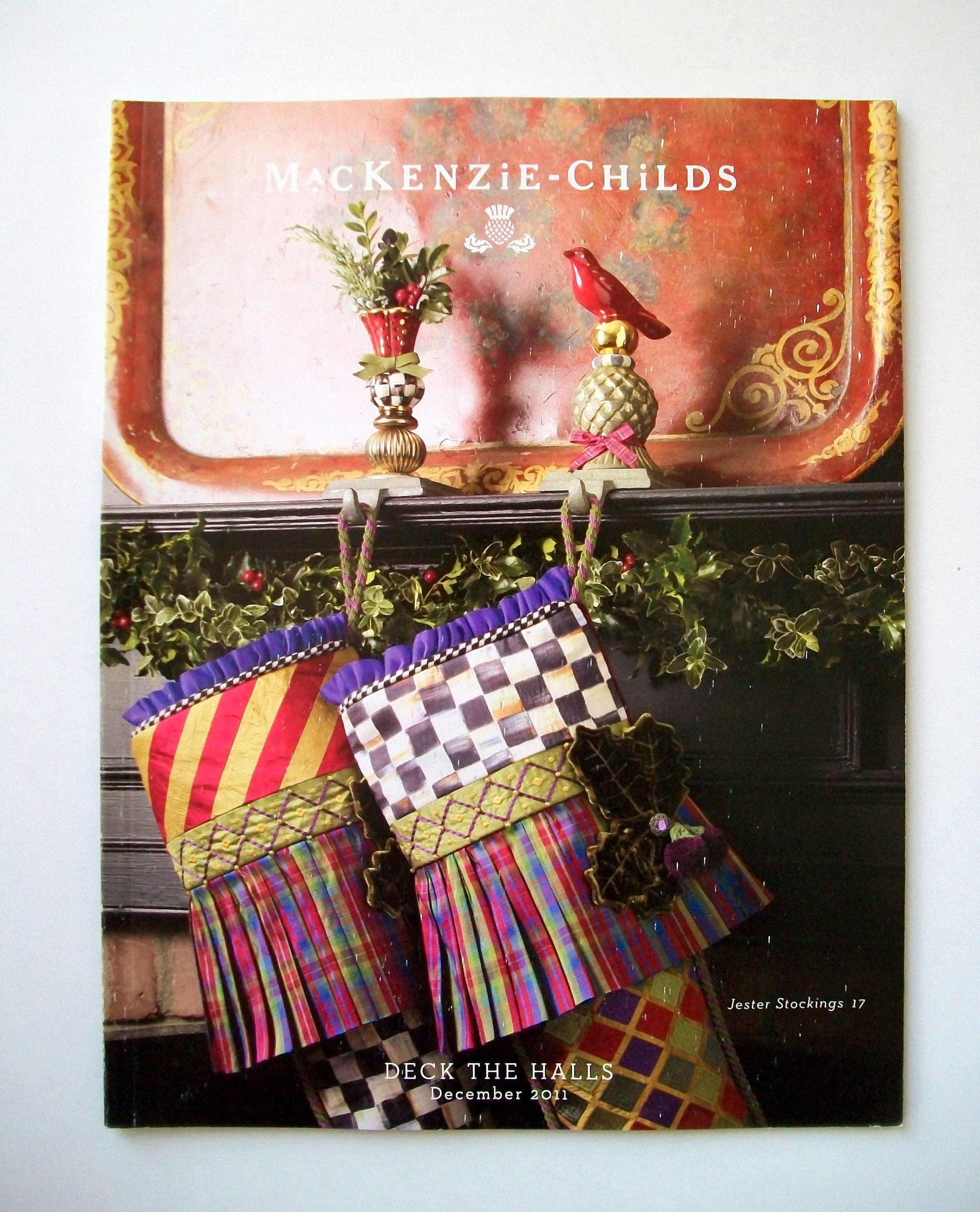 RARE Mackenzie Childs 2011 Deck The Halls Earlier Holiday Etsy
