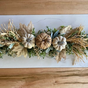 Coffee Table Decor, Fall Dine Table Centerpiece, Autumn Pumpkin Home Decor, Mantel Display, Fall Farmhouse Living Room, Greenery Garland image 10