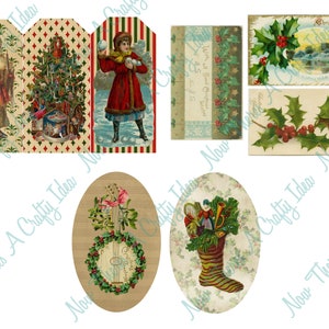 Vintage Christmas Junk Journal Digital Kit Ephemera