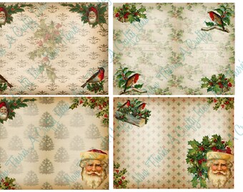 Vintage Christmas Junk Journal Digital Kit Journal Pages