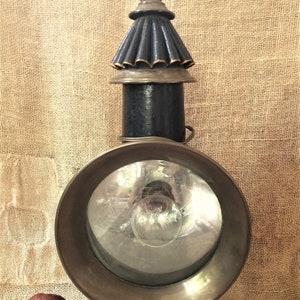 French Antique Carriage Lantern, 19th Century Coachman&#39;s lamp, Wall Light, Victorian, Steampunk decor