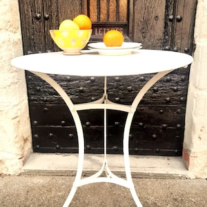 Antique French 1900&#39;s Bistro or Garden Table from South West France  - wonderfully restored and rust-proofed  !