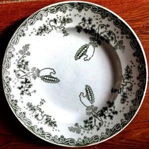 Antique French 19th century dinner plates,Saint Armand design &#39;Modern Style&#39; price/shipping given for ONE plate &#39;