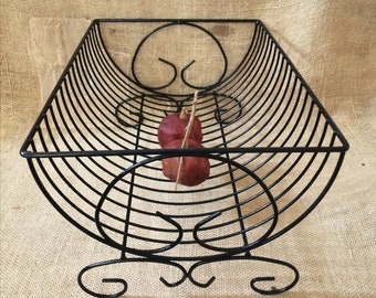 Vintage French Metal Dish Rack, Rustic Kitchen Display Stand