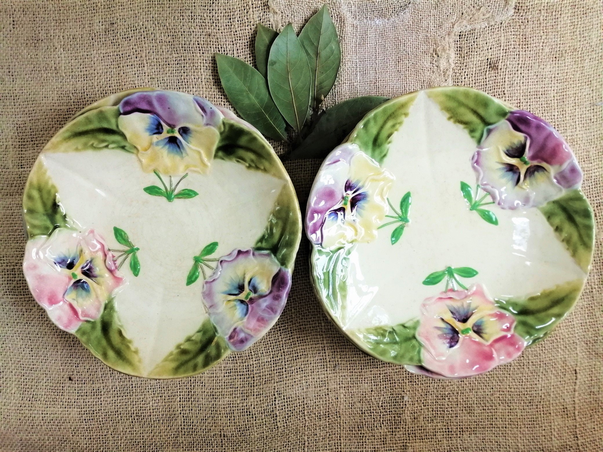 Français Antique 6 assiettes
