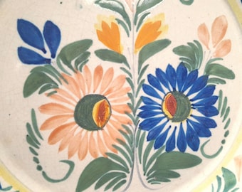 SET of 2 Antique French QUIMPER plates, Rare stamped HENRIOT  price/shipping given for 2 plates