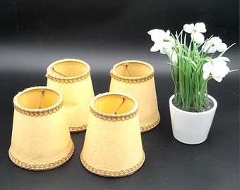 ヴィンテージ フレンチ レース ブドワール ランプシェード - 2個セット