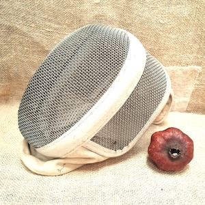 Antique French Fencing Mask made of wire mesh for Deco, lampshade - Fencing ~ Collectible ~ Industrial Style ~ Loft Decor - photo shoot,Gift
