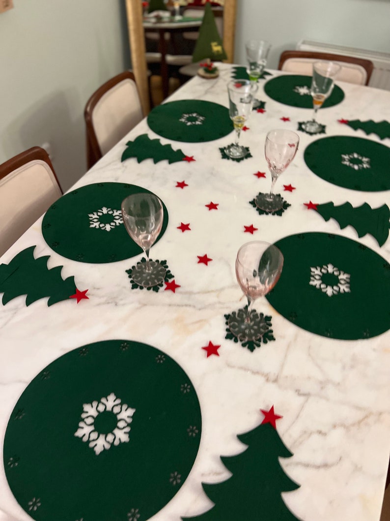 Red Placemats/modern Placemats / Table Mat / Home Decor / Table Place