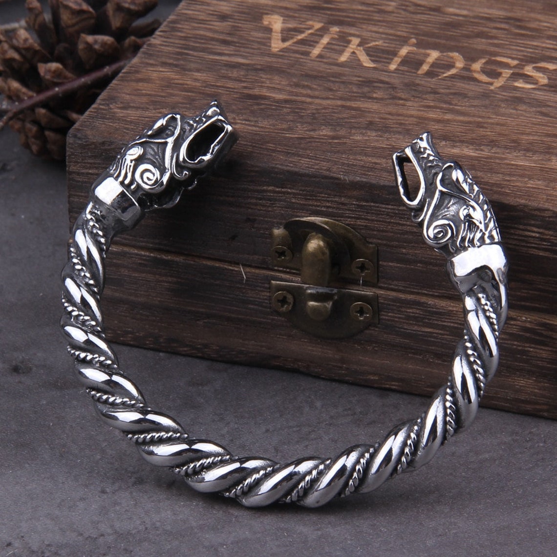 Viking Bracelet Ragnar Lothbrok Arm Ring Stainless Steel | Etsy
