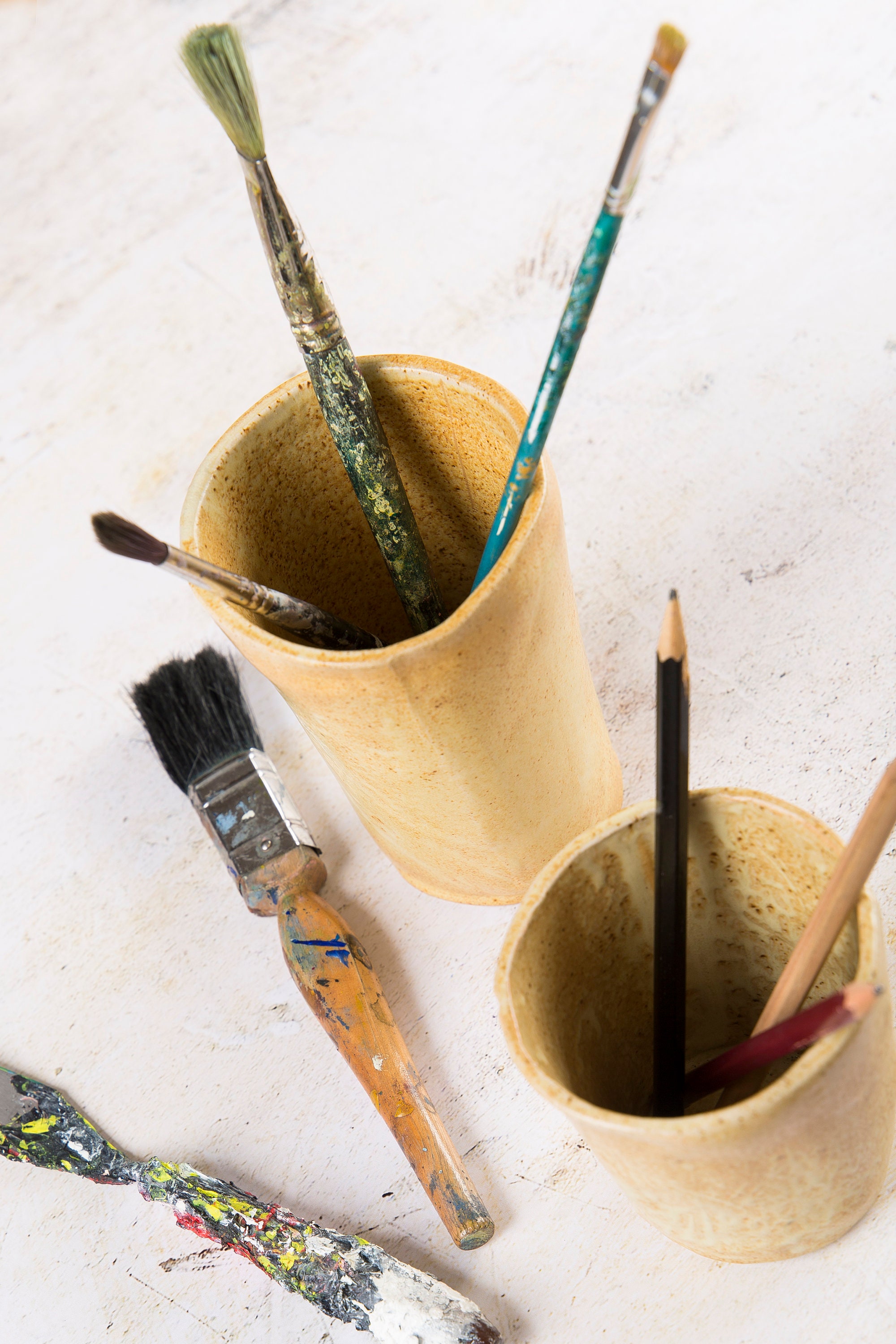 Ceramic Paint Brush Holder Handmade Paintbrush Pot Artisan Etsy UK