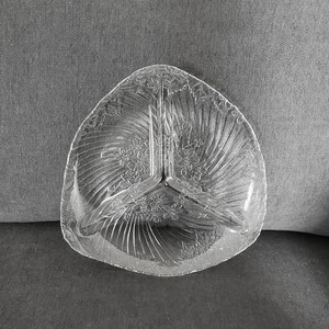 Divided Glass Relish Dish