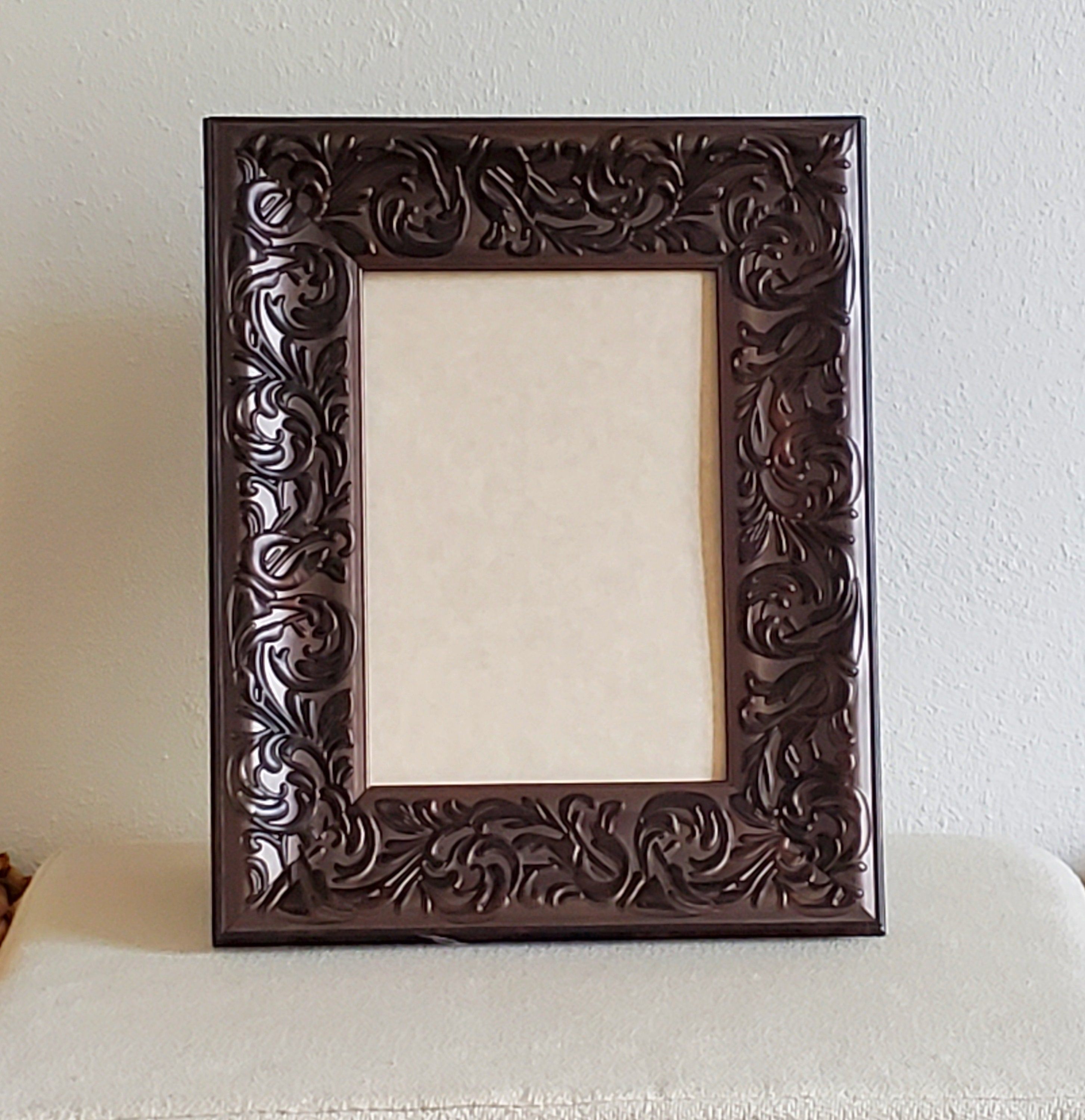 4x7 Frame White Real Wood Picture Frame Width 1.5 inches, Interior Frame  Depth