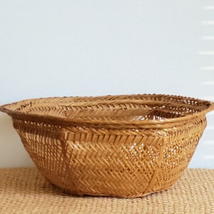 Large 12-inch Natural Reed Bowl