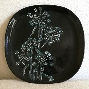 Vintage One-of-a Kind Plate - 1963 Hand Designed by Local Artisan