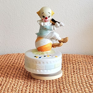 Rotating Clown Music Box Plays It's a Small World After All - Etsy