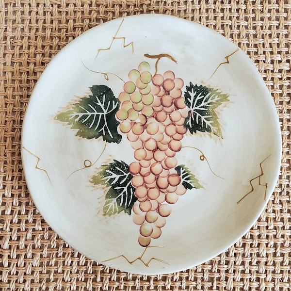 Grape Design Plate Etsy