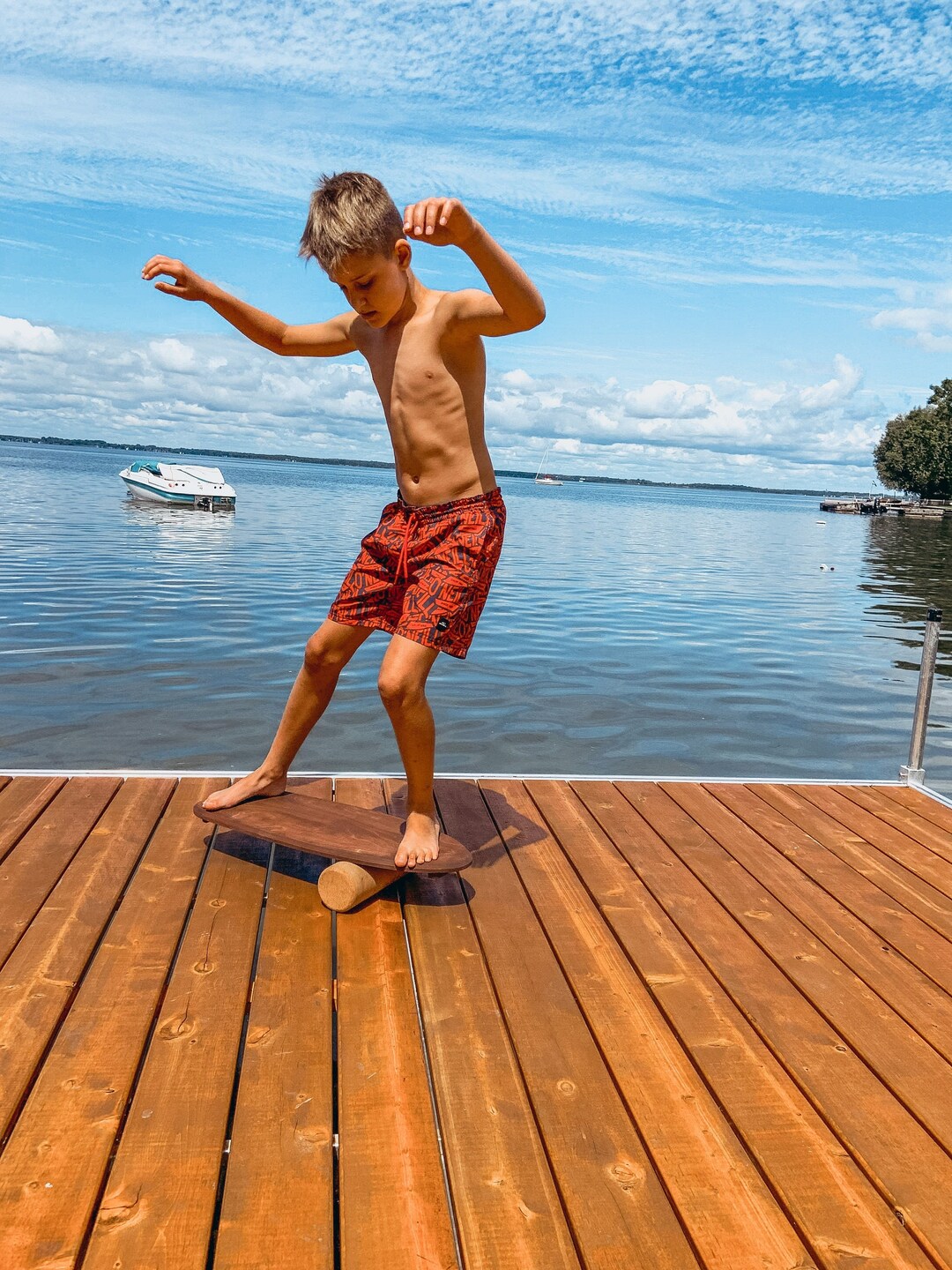 KIMBOO™ Surf Balance Board With Roller Planche D'Équilibre Skateboard