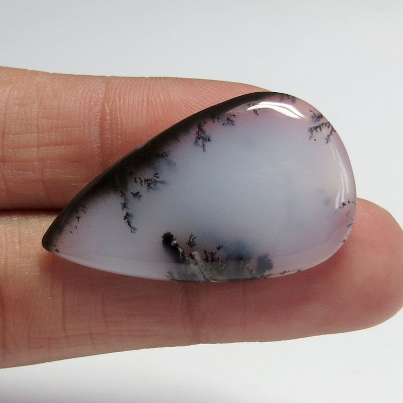 30 Cts 100/% Natural Dendrite Opal Beautiful Cabochon Gemstone AAA Quality Dendrite Opal Gemstone Size 37x21x5 mm Pear Shape Free Shipping
