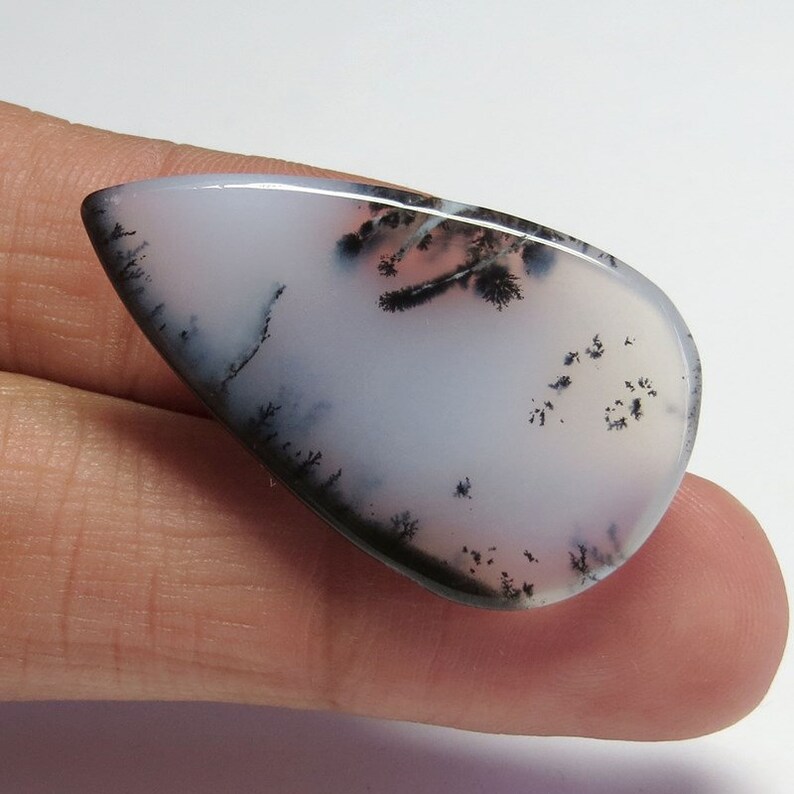 30 Cts 100/% Natural Dendrite Opal Beautiful Cabochon Gemstone AAA Quality Dendrite Opal Gemstone Size 37x21x5 mm Pear Shape Free Shipping