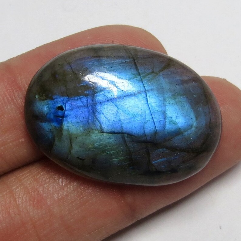 Wire Wrap Jewelry 101.10 Cts Heart Shape Best For Silver Blue Labradorite Loose Gemstone AAA+ Quality Multi Blue Labradorite Cabochon