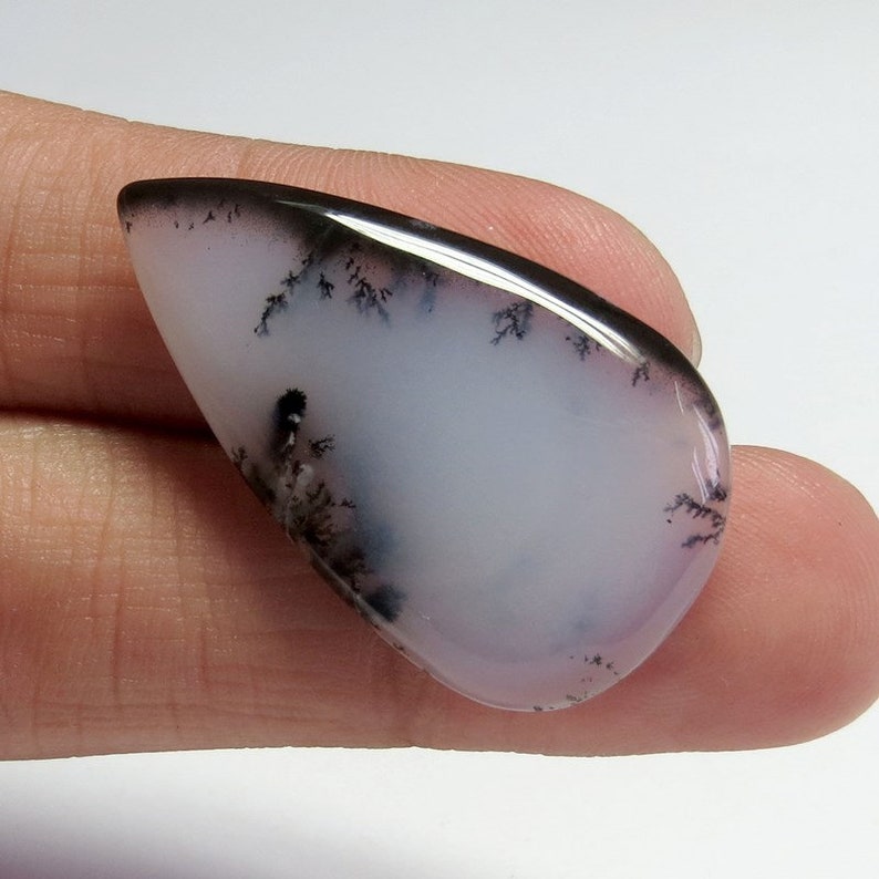 30 Cts 100/% Natural Dendrite Opal Beautiful Cabochon Gemstone AAA Quality Dendrite Opal Gemstone Size 37x21x5 mm Pear Shape Free Shipping