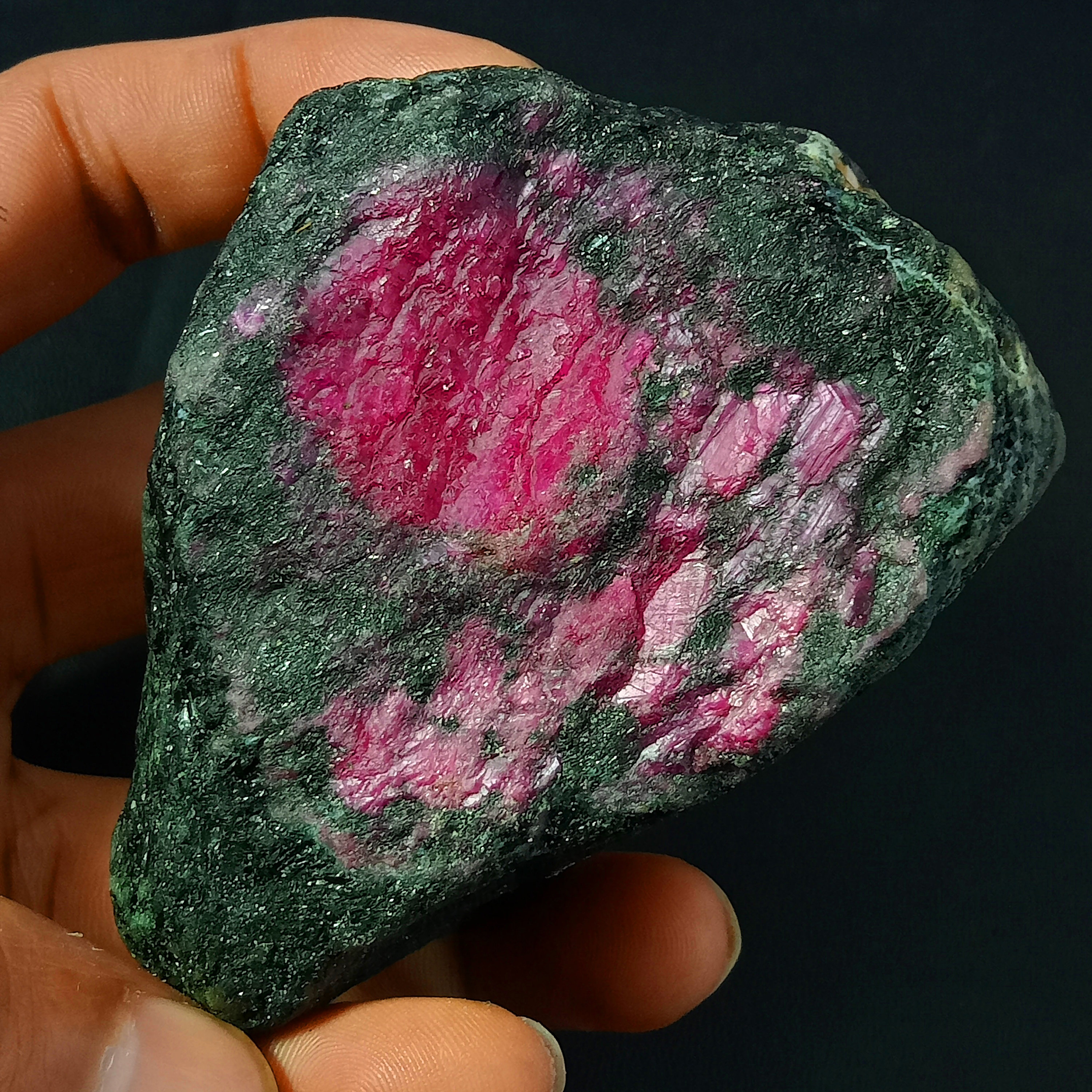 Raw Ruby Zoisite Rough: 1984 Carat Gemstone, 80x56mm - Etsy