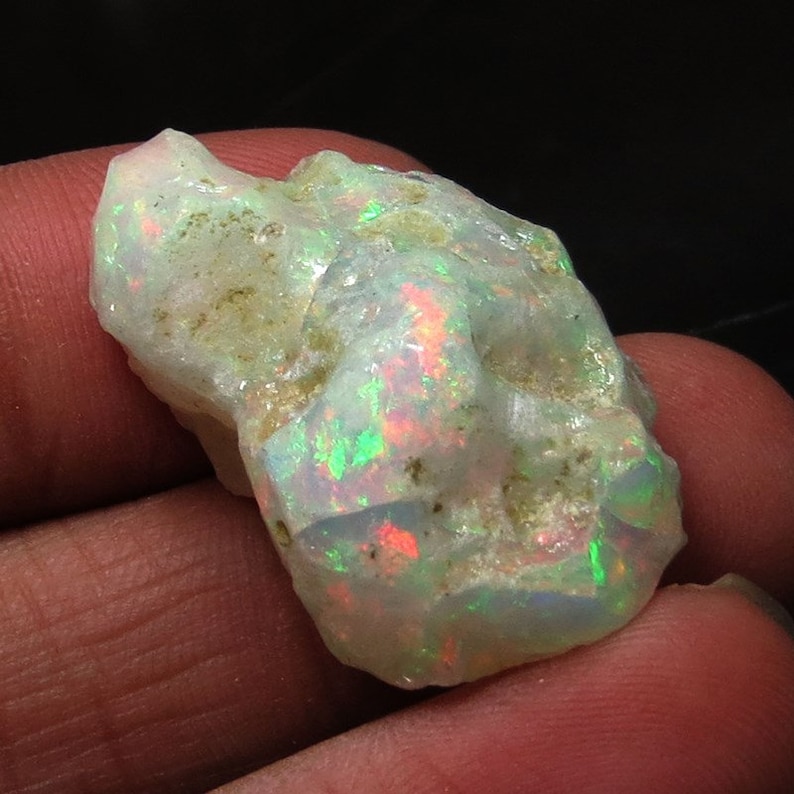 Quality Natural Ethiopian Fire Opal Rough Multi Color Opal Rough Rare Quality Rough Stone Size 33x19x14 MM 44.4 Cts 100/% AAA+