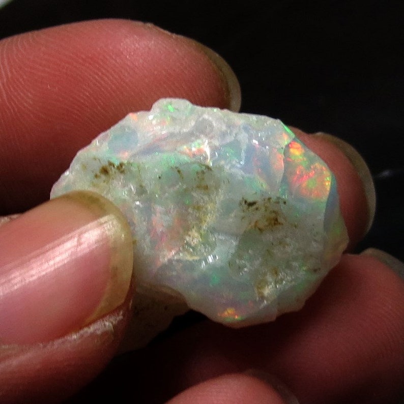Quality Natural Ethiopian Fire Opal Rough Multi Color Opal Rough Rare Quality Rough Stone Size 33x19x14 MM 44.4 Cts 100/% AAA+