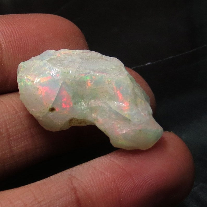 Quality Natural Ethiopian Fire Opal Rough Multi Color Opal Rough Rare Quality Rough Stone Size 33x19x14 MM 44.4 Cts 100/% AAA+