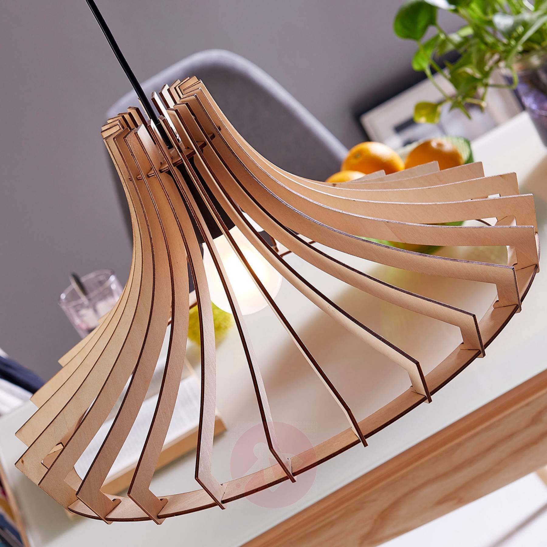 Pendant light from plywood 4mm Etsy