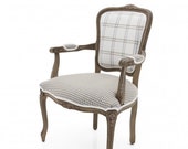 Soubise Louis XV French Armchair Bespoke Custom Finished Wood Upholstered To Order Handmade Seating By Millmax