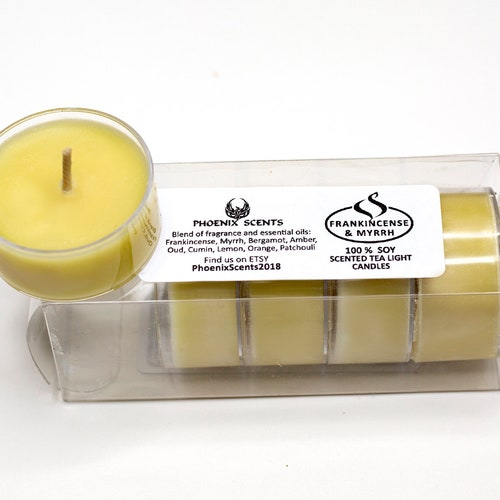 Tea Lights Candles Soy Unscented Packs of 5 Etsy