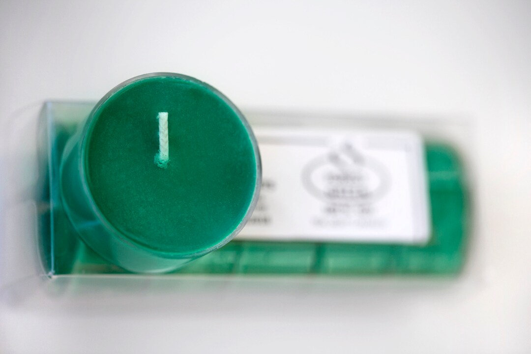 Forest Green, Tea Lights Candles, Soy, Unscented, Pack of 5 Etsy