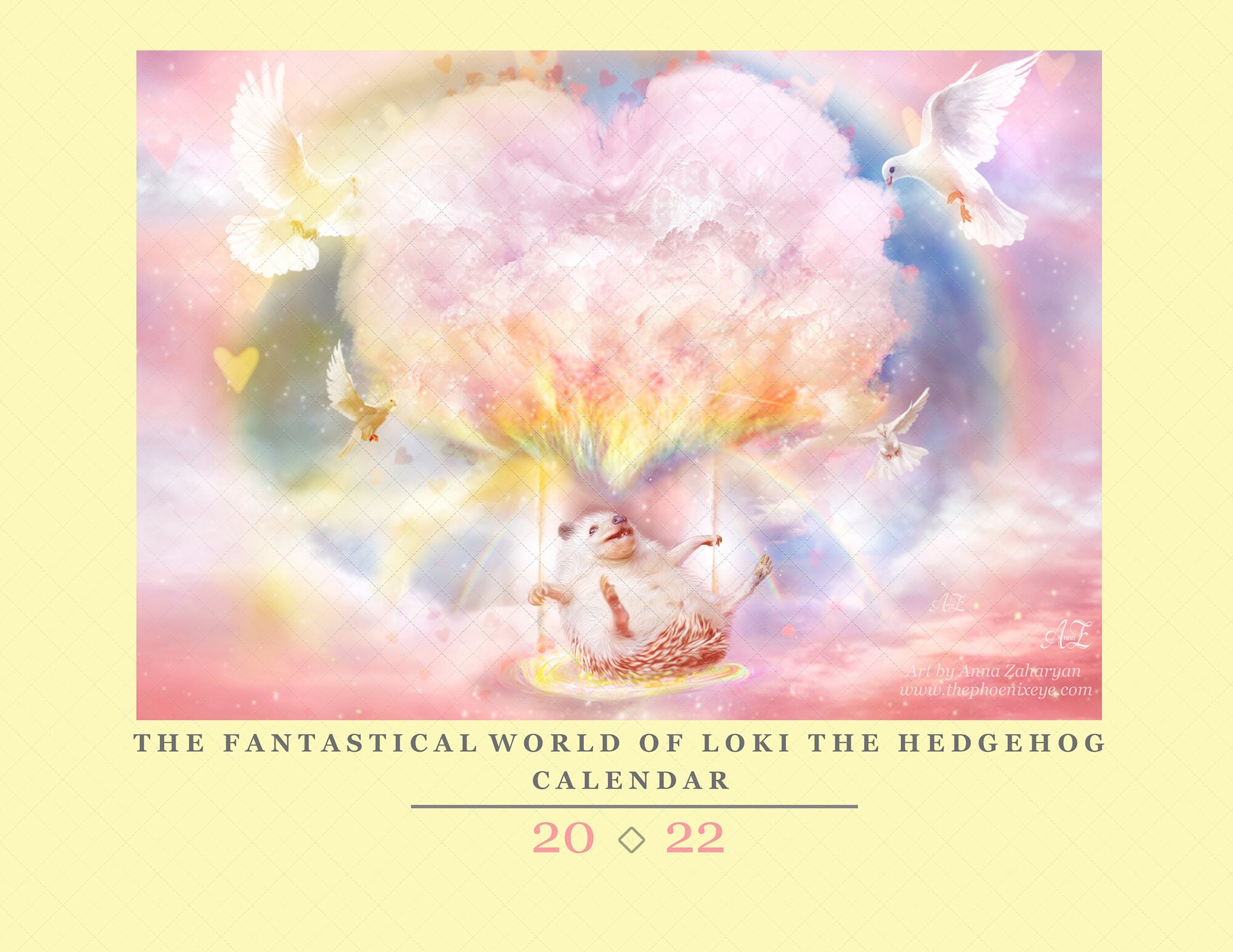 2022 Fantastical World of Loki the Hedgehog Calendar 12 months | Etsy
