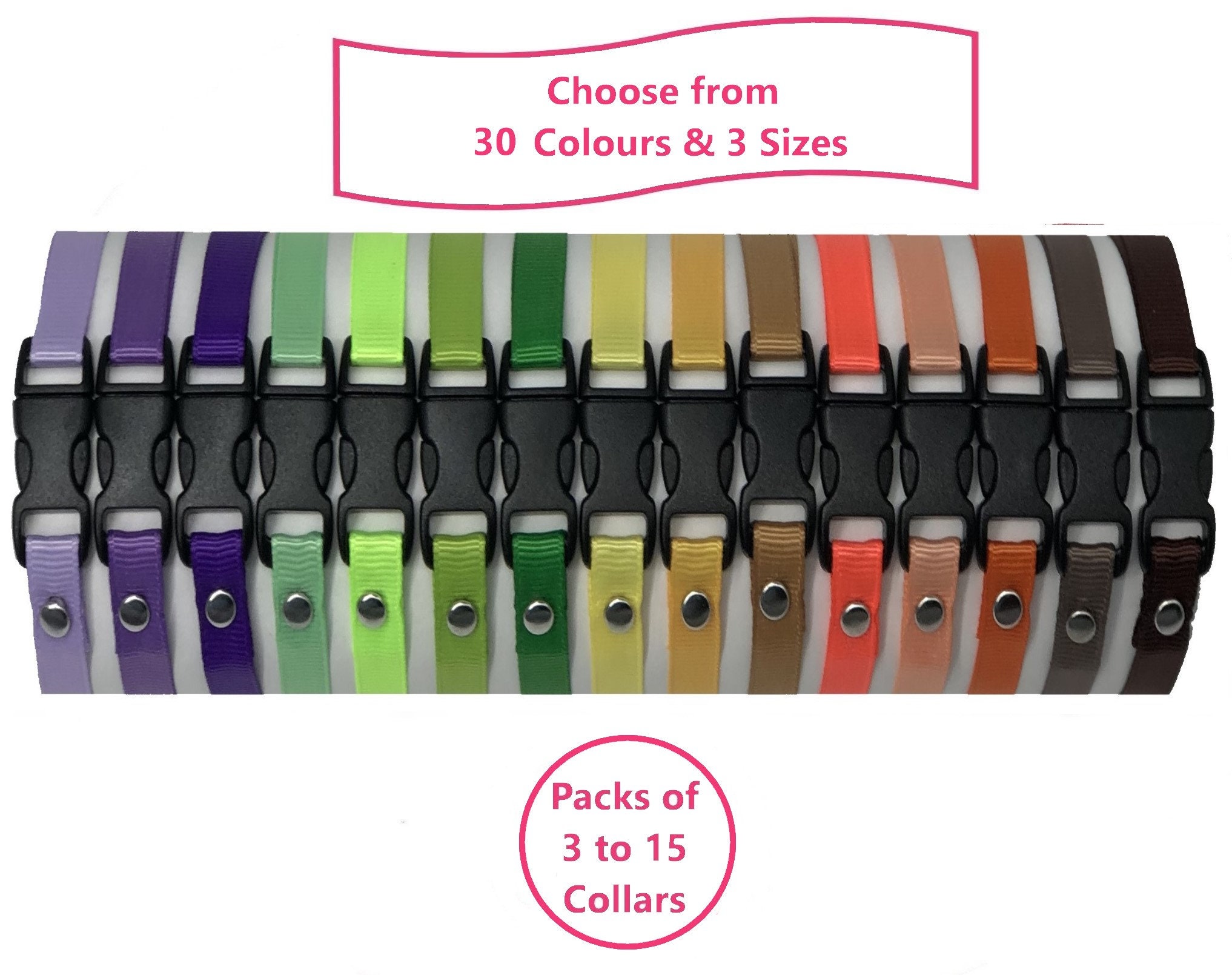 pack of puppy collars