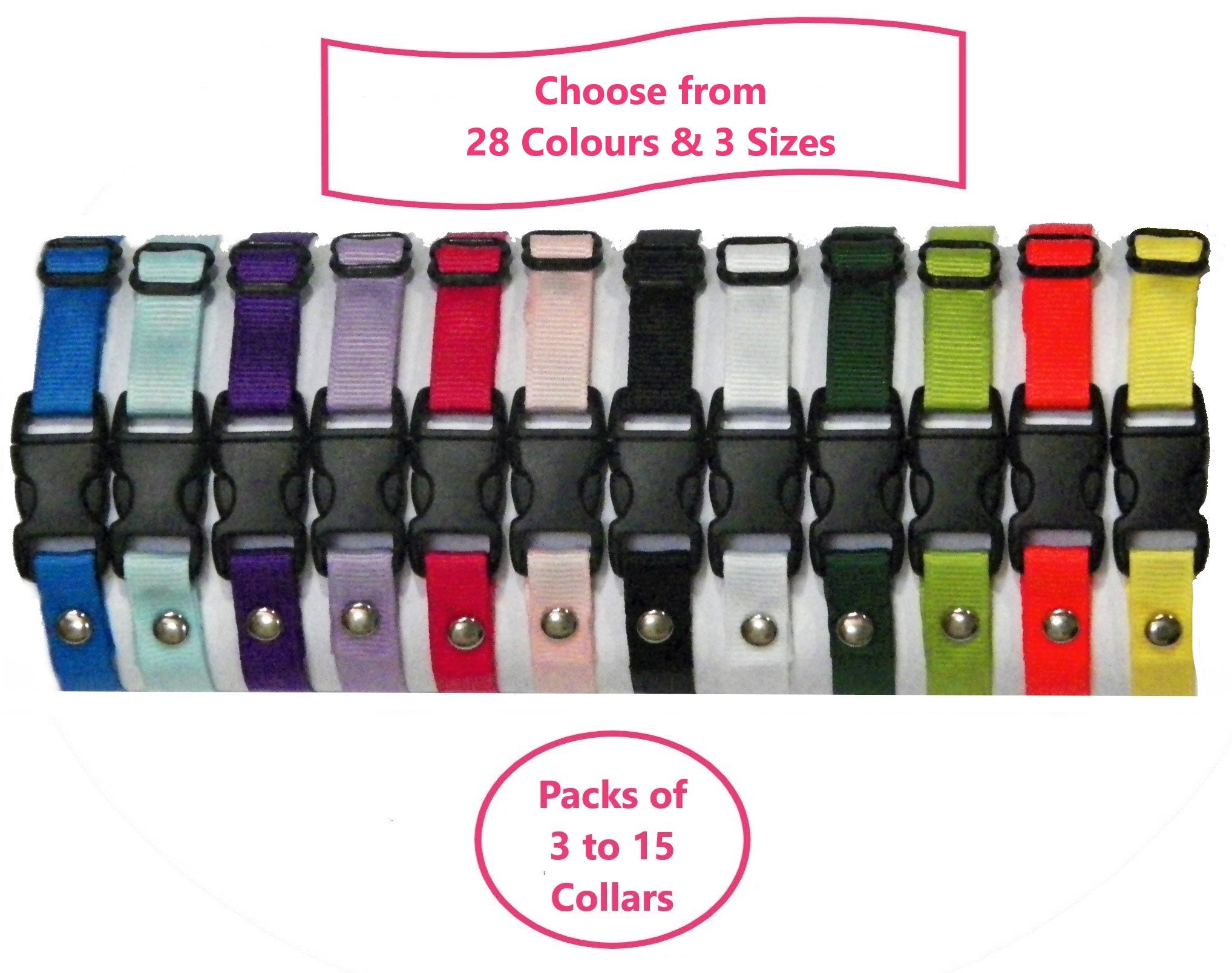 Whelping Collar Packs Puppy ID Collars Choice of colours Etsy
