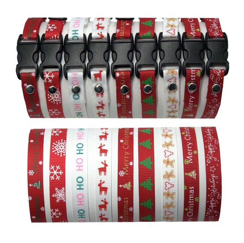 Whelping Collar Packs Puppy ID Collars Choice of Festive Etsy