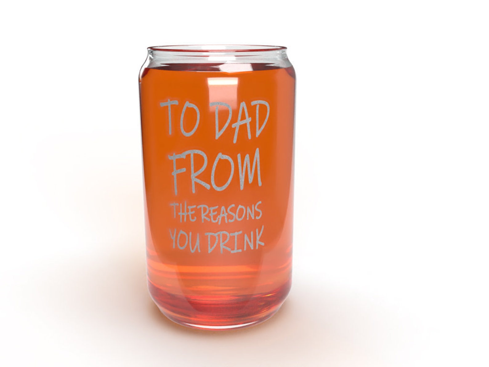 To Dad From the Reasons You Drink-beer Can Glass 16oz Glass | Etsy