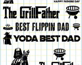 Star Wars Yoda Godfather SVG Bundle, Instant download, Print, Cut Vector Clipart,  7 digital files svg, pdf, png, psd, eps, jpeg, dxf,