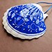 Hand Painted Shell-blue and White-hand Painted Seashell-scallop Shell ...