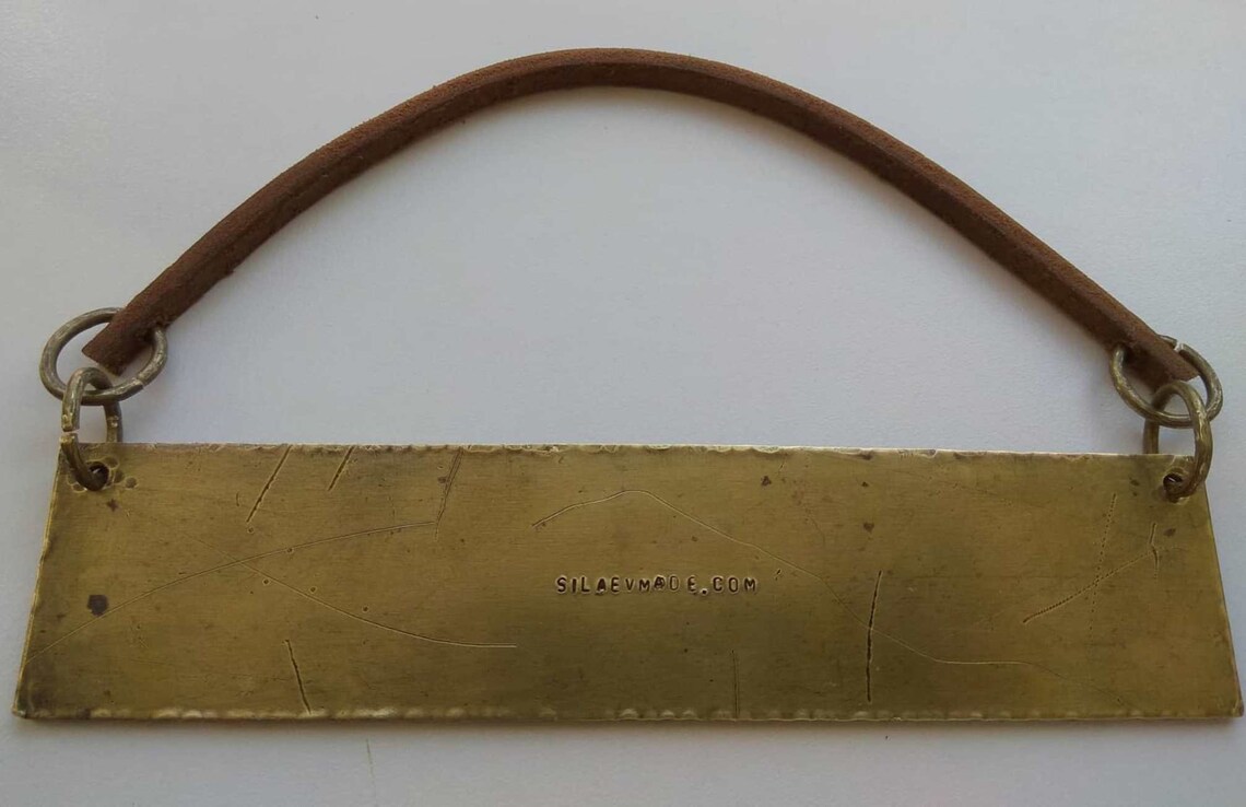 Personalized Vintage Brass Name Plate Old Metal Sign Antique Etsy