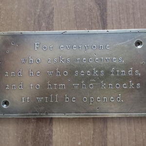 Custom Brass Name Plate, Housewarming Gift, Door Sign, Home Vintage Decor, Personalized House Name, Outdoor Retro Home Plaque, Man Cave Gift