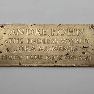 Custom Brass Name Plate, Housewarming Gift, Door Sign, Home Vintage Decor, Personalized House Name, Outdoor Retro Home Plaque, Man Cave Gift